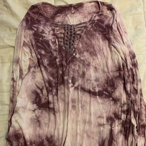 American Eagle Tie Die Top